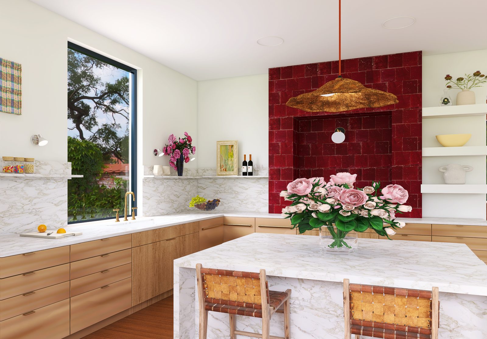 The Zellige Kitchen — The garden window