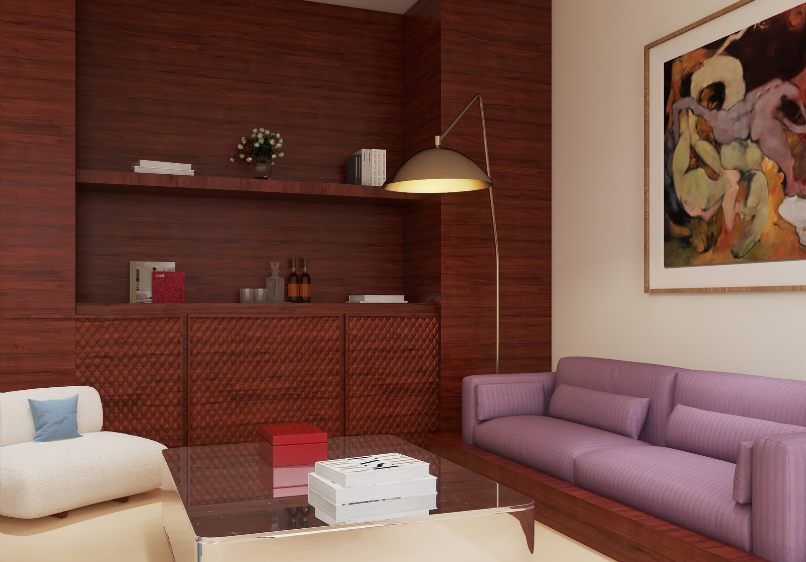 The Mahogany Lounge — Cabinet corner